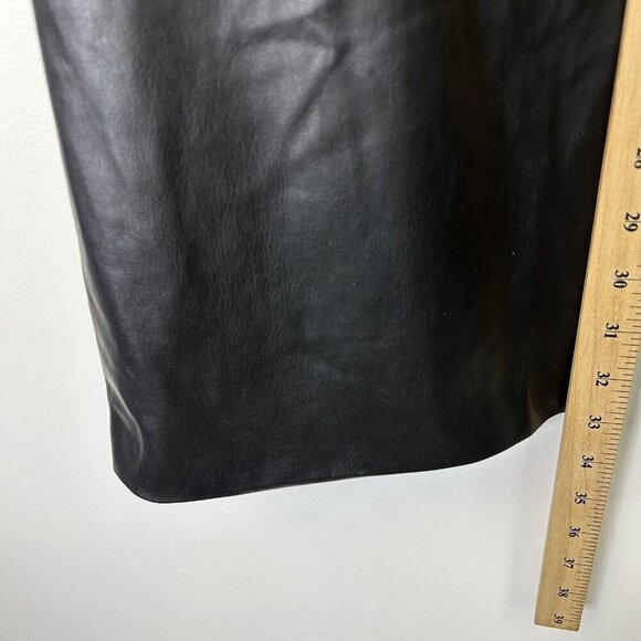 Zara Faux Leather Flare Pants Womens Size XS Black - Picture 6 of 10